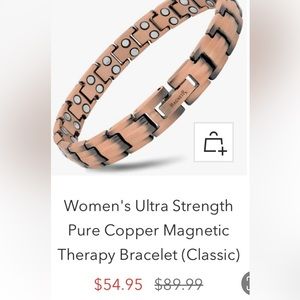 MAGNETIC Rx (NEW IN BOX) COPPER HEALING BRACELET SIZE M